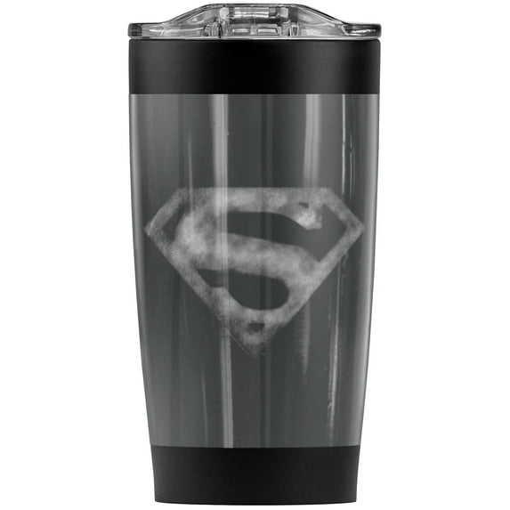 Smallville S Shield Stainless Steel Tumbler 20 oz Coffee Travel Mug/Cup, Vacuum Insulated & Double Wall with Leakproof Sliding Lid | Great for Hot Drinks and Cold Beverages