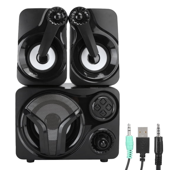 Smalody Bass Bluetooth Speaker Desktop Laptop Computer 2.1 Sound Channel Wireless Plug Card Audio