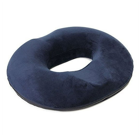 Smarit Donut Seat Cushion Pillow Memory Foam for Hemorrhoids / Prostatitis / Pregnancy / Tailbone Pain Relief / Surgery Recovery (Female, Blue)