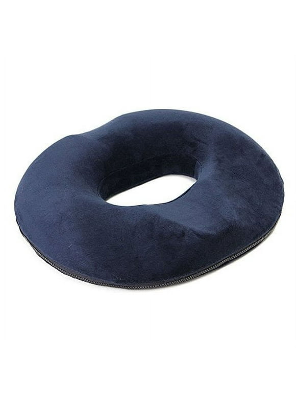 Smarit Donut Seat Cushion Pillow Memory Foam for Hemorrhoids / Prostatitis / Pregnancy / Tailbone Pain Relief / Surgery Recovery (Female, Blue)