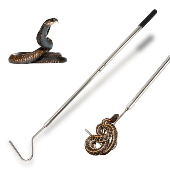 Smarkey 33-Inch Sturdy Snake Catcher Handling Stick Trap Tool Stainless Steel