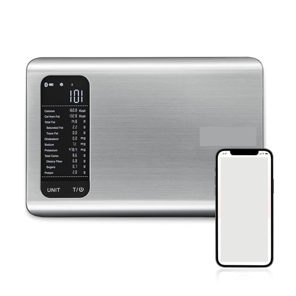 Smart 11lb Food Scale, Calorie & Macro Tracker with App