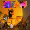 thumbnail image 1 of Smart 16 Colors LED Sunset Projection Lamp APP and Remote Control - black, 1 of 7