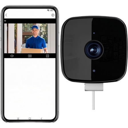 Smart 2K Window Security Camera – 2K HD with Easy Stick-On Installation, Color Night Vision for 24/7 Indoor/Outdoor Monitoring