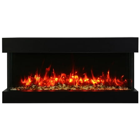 Smart 30" unit – 10 5/8" in depth 3 sided glass fireplace