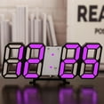 thumbnail image 1 of Smart 3d Digital Alarm Clock Wall Clocks Home Decor Digital Desk Clock With Temperature Date Time Nordic Large Table Clock, 1 of 4