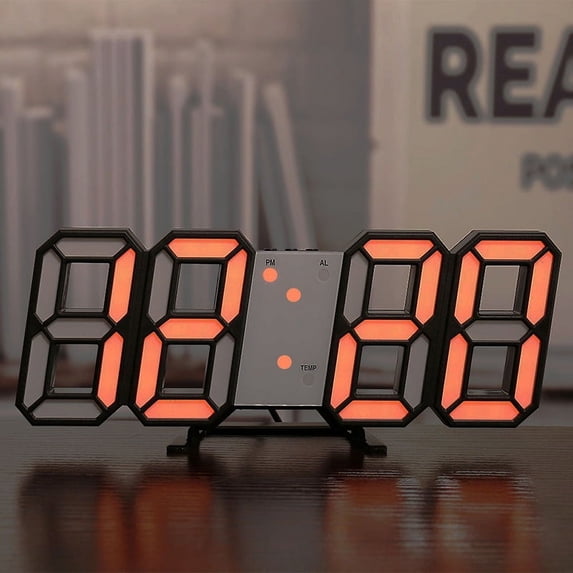 Smart 3d Digital Alarm Clock Wall Clocks Home Decor Digital Desk Clock ...