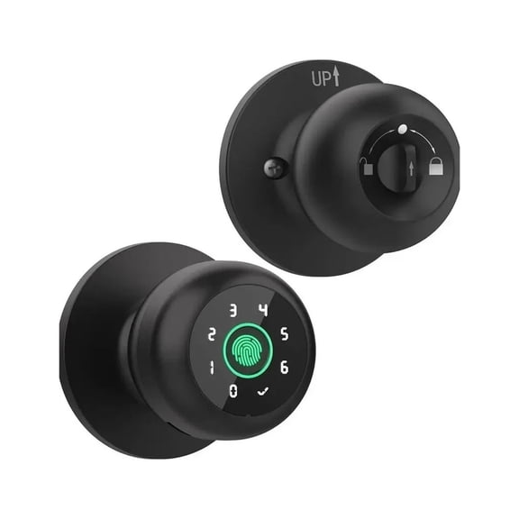 Smart 4 in 1 Smart Fingerprint Door Knob with Keypad Smart Door Lock, Biometric Door Knobs & App Control