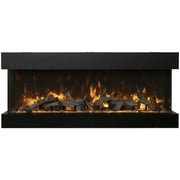 Smart 40" 3 sided glass electric fireplace Built-in only