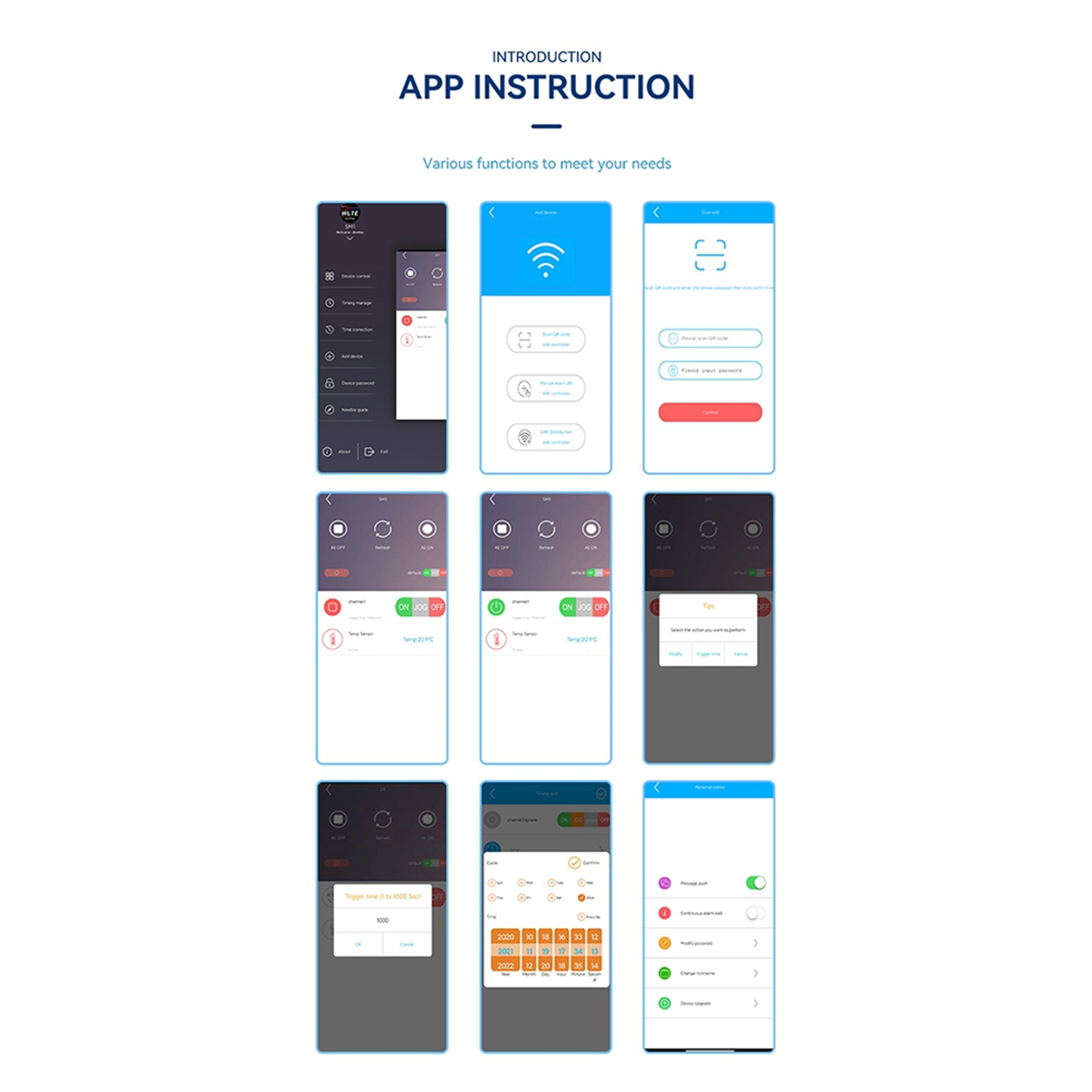 Smart 4G LTE Remote Controller DL1WLTE 30A Relay ON/OFF Switch with