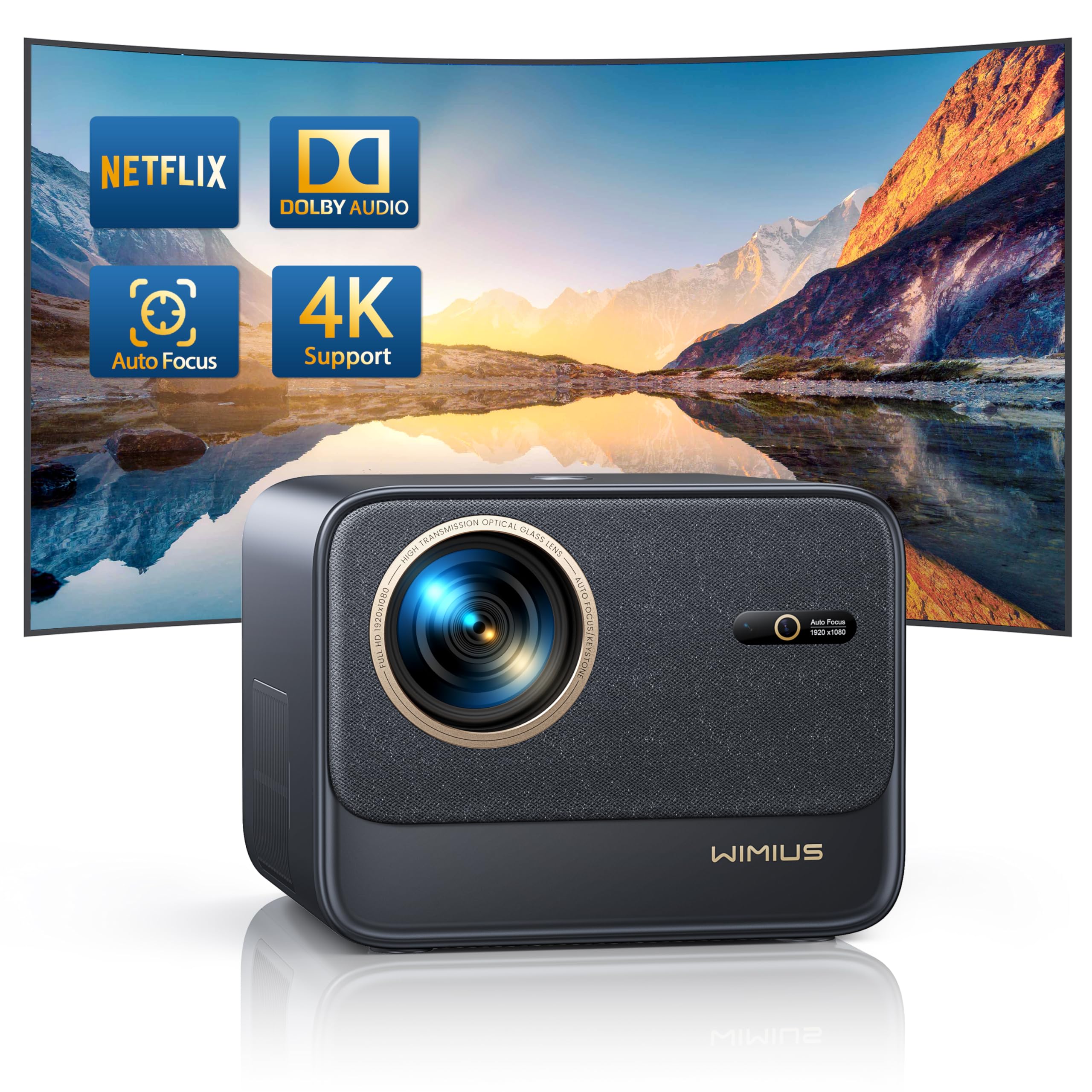 ViewSonic X1 1080p Projector with 2300 ANSI Lumens, Cinematic Colors
