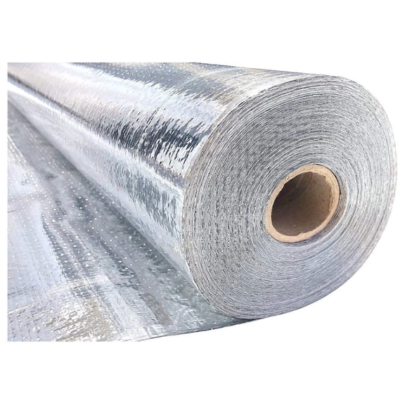 Smart- 4ft x 250ft Industrial Grade Radiant Barrier 1000 sq. ft roll - Attic , House Wrap, Reflective Insulation - Perforated, Breathable - Engineered (Blocks 95% of Radiant Heat)