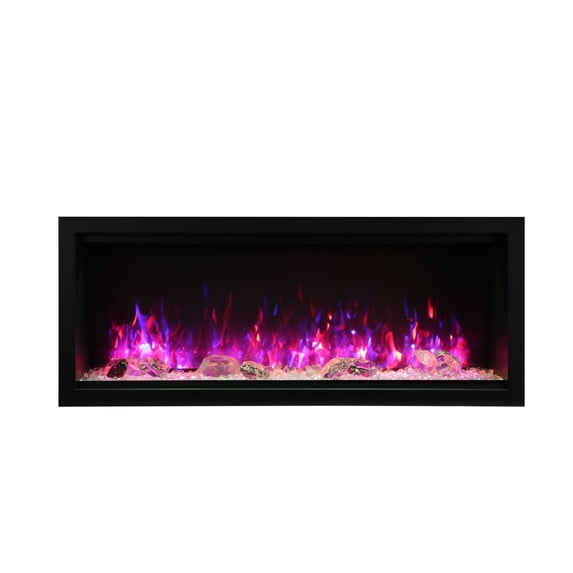 Smart 50" Extra Tall Clean face Electric Built-in with black steel surround