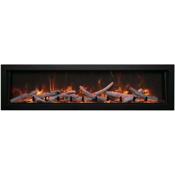Smart 50 Wide Deep Indoor or Outdoor Electric Built-in only with Black Steel Surround