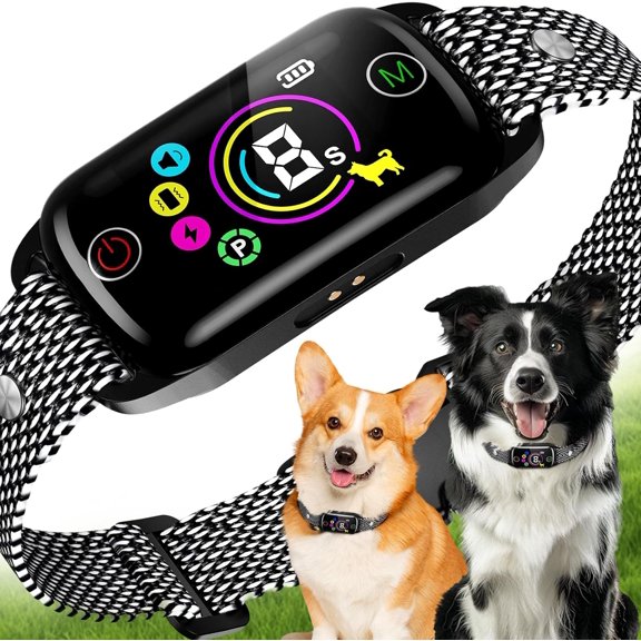 Smart AI Dog Bark Collar 4 Training Modes, 8 Sensitivity Levels, IP67 Waterproof for Small, Medium, & Large Dogs