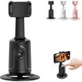 thumbnail image 1 of Smart AI Facial Recognition Phone Tripod, Auto Face Tracking Tripods & 360° Rotating Selfie Stick, No App,Flippable and Adjustable Angle, Camera Stand with Remote and Gesture Control, 1 of 6