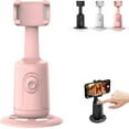 thumbnail image 1 of Smart AI Facial Recognition Phone Tripod, Auto Face Tracking Tripods & 360° Rotating Selfie Stick, No App,Flippable and Adjustable Angle, Camera Stand with Remote and Gesture Control, 1 of 6
