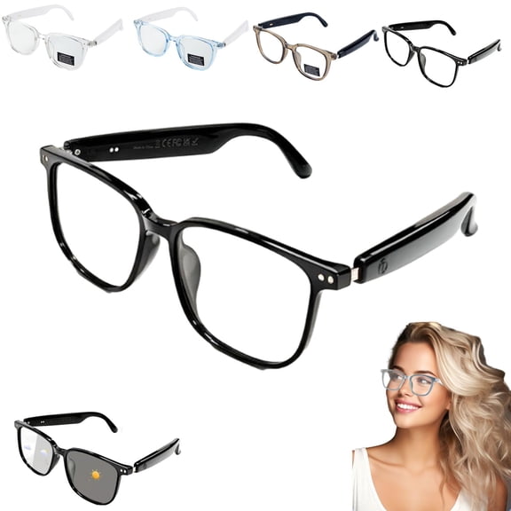 Smart AI Glasses – AI Interpretation Smart Glasses with Real-Time 33-Language Translation, Photochromic Lenses, Touch Controls, for Travel, Driving, Cycling