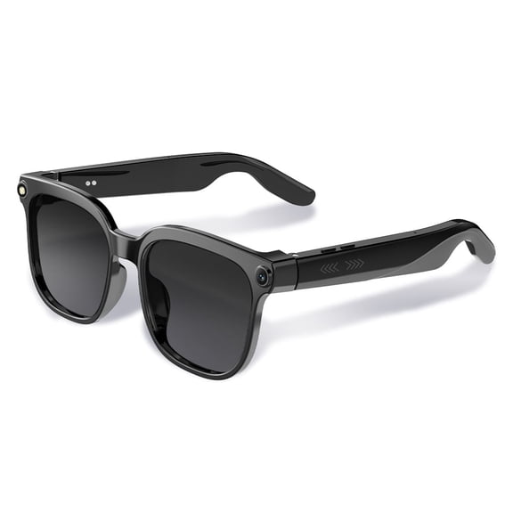 Smart AI Glasses for Content Creators, 4K Camera with Video Stabilization, Real-Time Translation, Noise-Canceling Microphone