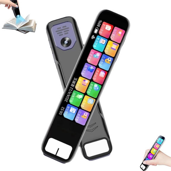 Smart AI Scanning Pen,150+ Languages 0.5s Fast Identification, nstant AI Answers 99% Accuracy, Multifunctional Offline Translator Real Time, HD Touchscreen