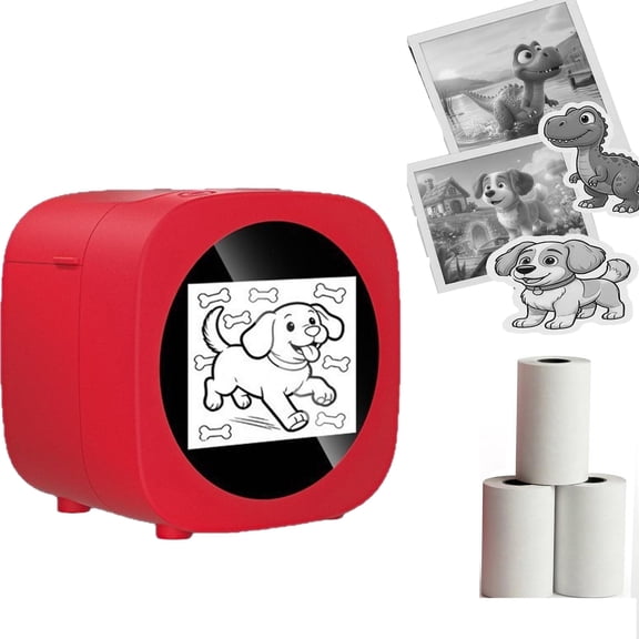 Smart AI Voice Sticker Maker Machine,Mini Sticker Printer for Kids, Inkless Portable Sticker Printer Box with Photo Printing,DIY Label Maker For Crafts,Gift Wrapping,Study Notes & Organization