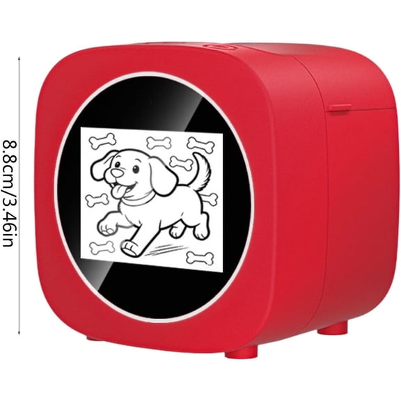 Smart AI Voice Sticker Maker Machine for Kids, Mini Inkless Portable Thermal Printer for DIY Arts & Crafts, Photo Printing, Educational Birthday (K)