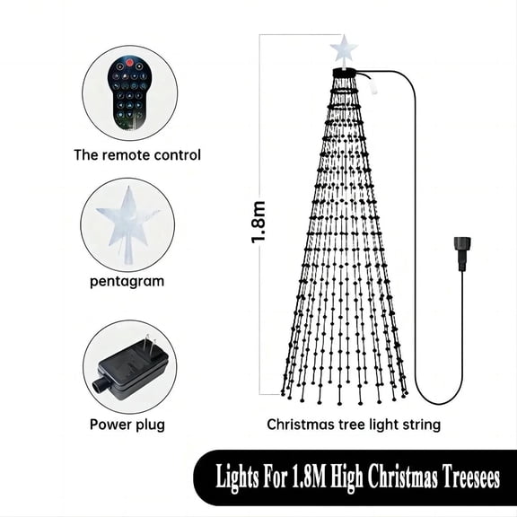Smart APP & Remote Control 400 LEDs DIY Christmas Tree Lights - Indoor/Outdoor String Fairy Garland for Room, New Year, Xmas Decor, Gift