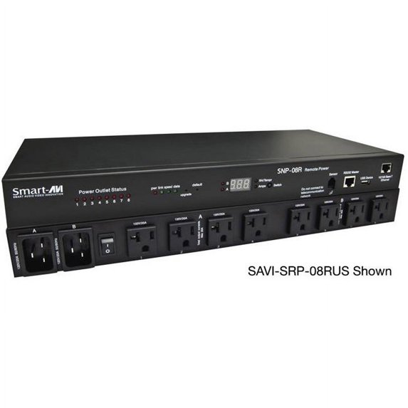 Smart-AVI SAVI-SRP-08REU 8-Port Smart Remote Power Unit with EU Socket