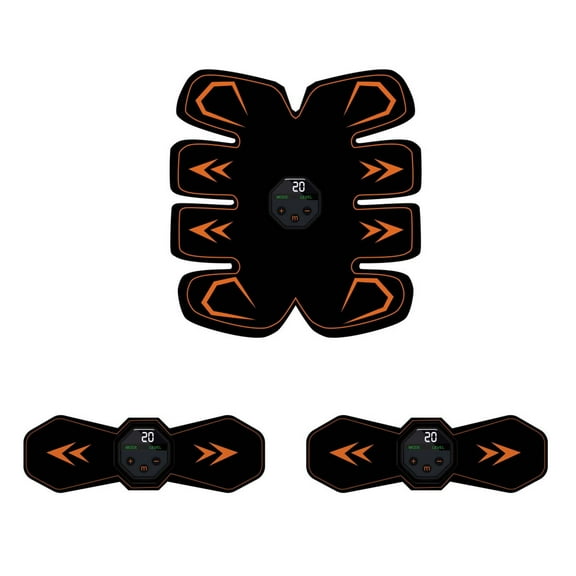 Smart Abdominal Trainer with 8 Stimulation Pads for Core and Six-Pack Abs Yellow