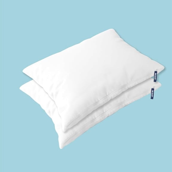 Smart Adjustable Plush Pillow, Super Soft & Fluffy Pillow, Microfiber, White | Neck Support, Lightweight, Breathable, Rectangular Shape, Bed Pillow - Pack Of 2