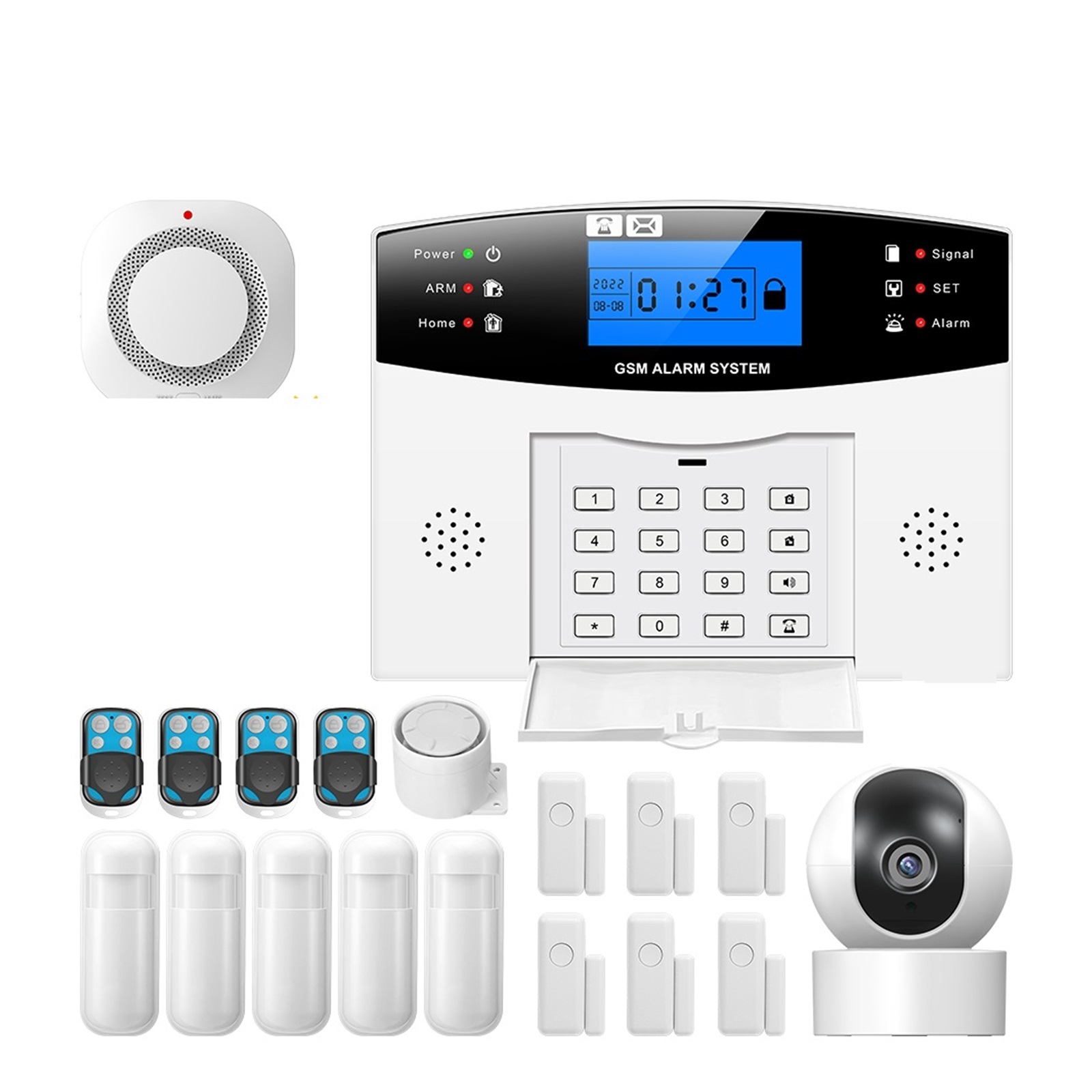 Smart Alarm APP Remote Control Alarm Panel Switchable 9 Languages ...
