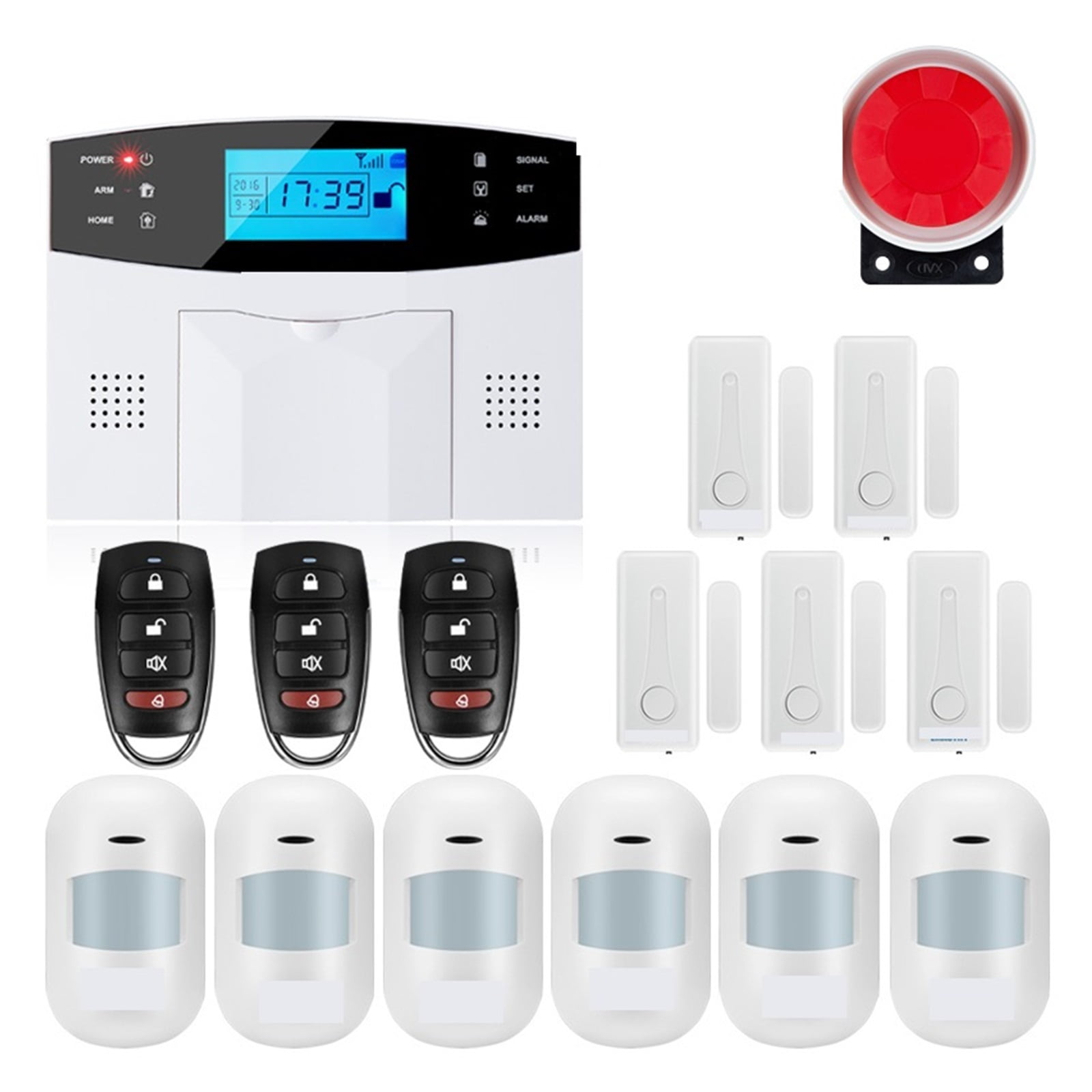 Wolf Guard LB-01A 110 dB Standalone-Sirene, Basis-Sicherheits-Alarmanlage für Kabine/Carport