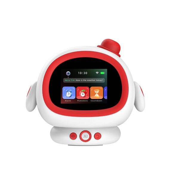 Smart Alarm Clock for Kids with AI Voice & Time Management, Children's Focus Ready to Rise Sleep Trainer for Bedroom, Fun Digital Day Calendar Clock for Girls Boys Gift