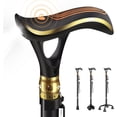 thumbnail image 1 of Smart Alarm Walking Cane for Men & Women, Telescopic and Adjustable Walking Sticks for Seniors, USB Direct Charge, with LED Light, One Cane for Three Purposes, Light and Stable, 1 of 7