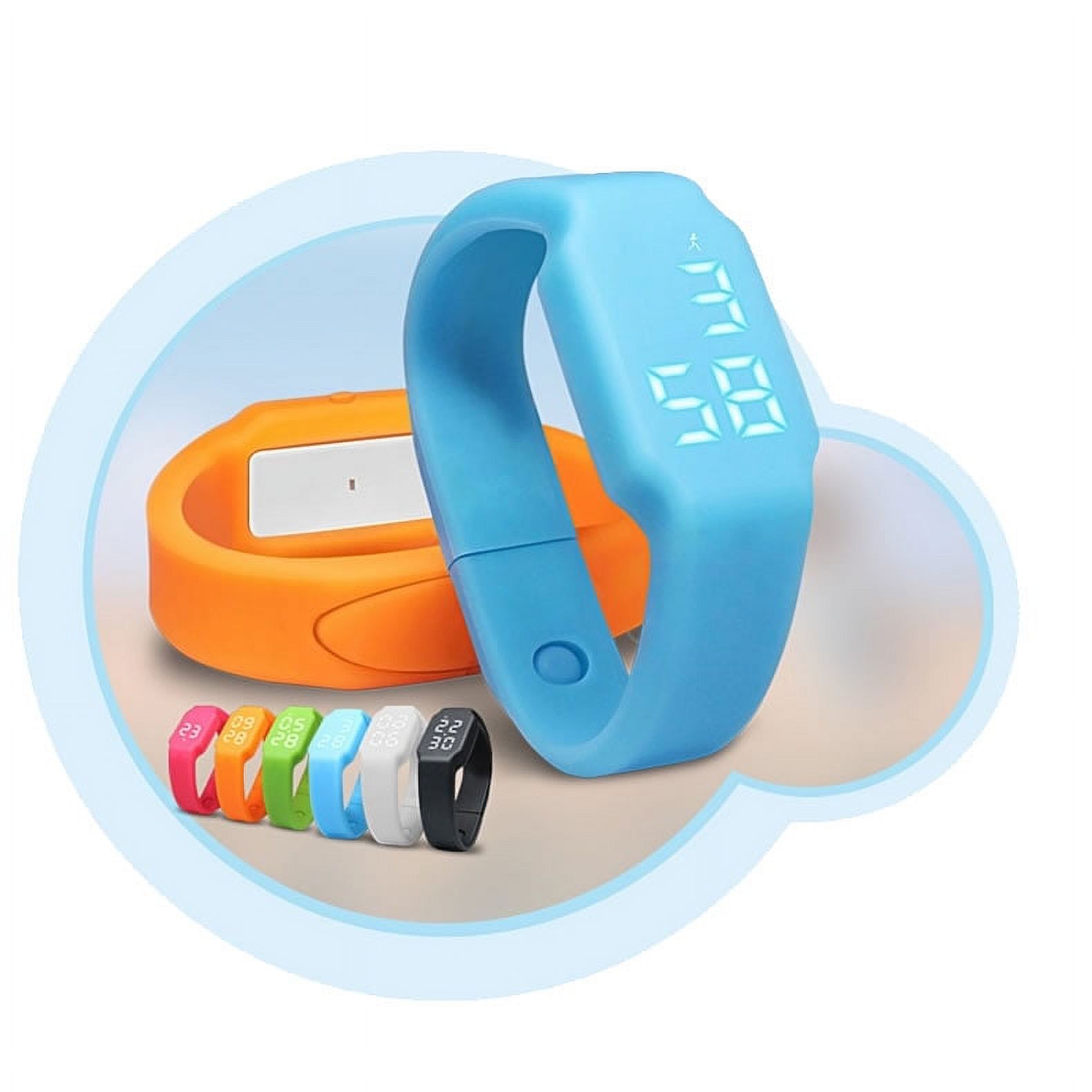 Smart And Simple Fitness Tracker Watch And Pedometer Works Without