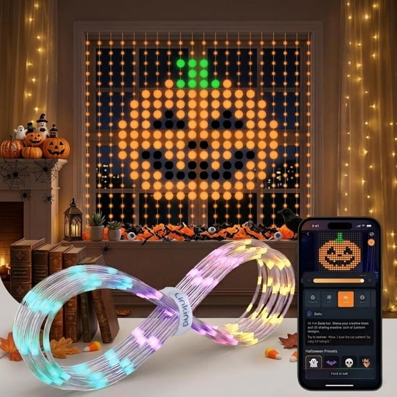 Smart Animated Christmas Tree Lights,App Control DIY Pixel Light Show ...