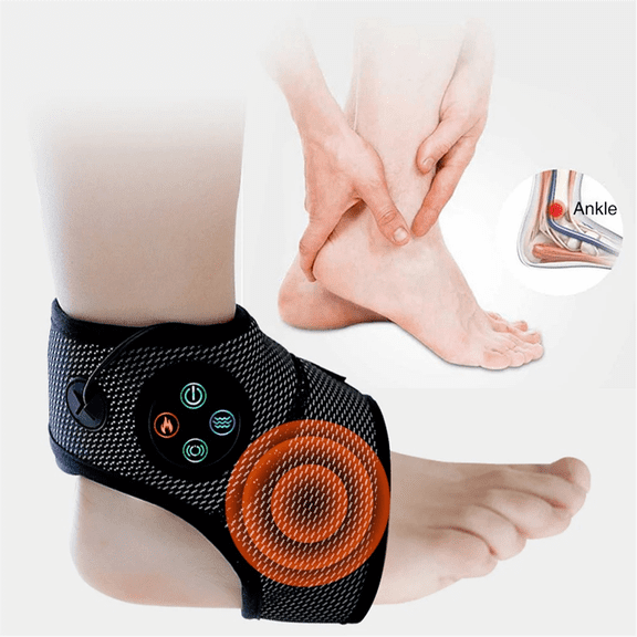 Smart Ankle Massager Air Pressure Vibration Massage Relax Constant Temperature Hot Compress Foot Muscle Fatigue Relief