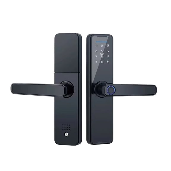 Smart App Fingerprint Digital Electronic Wifi Smart lock Handle Wood Door Security-protection System Home Lock