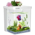 Smart Aquarium kit 1.5 Gallon Betta Fish Tank self Cleaning, Supports