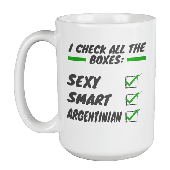 Smart Argentinian, Argentina Themed Coffee & Tea Gift Mug (15oz)