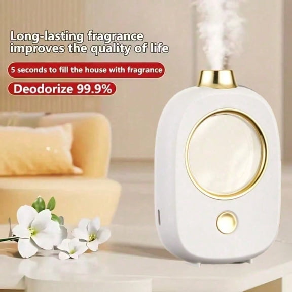 Smart Aromatherapy Diffuser Digital Display Auto Off Timer USB Cool Mist Wall Mount for Home Bathroom