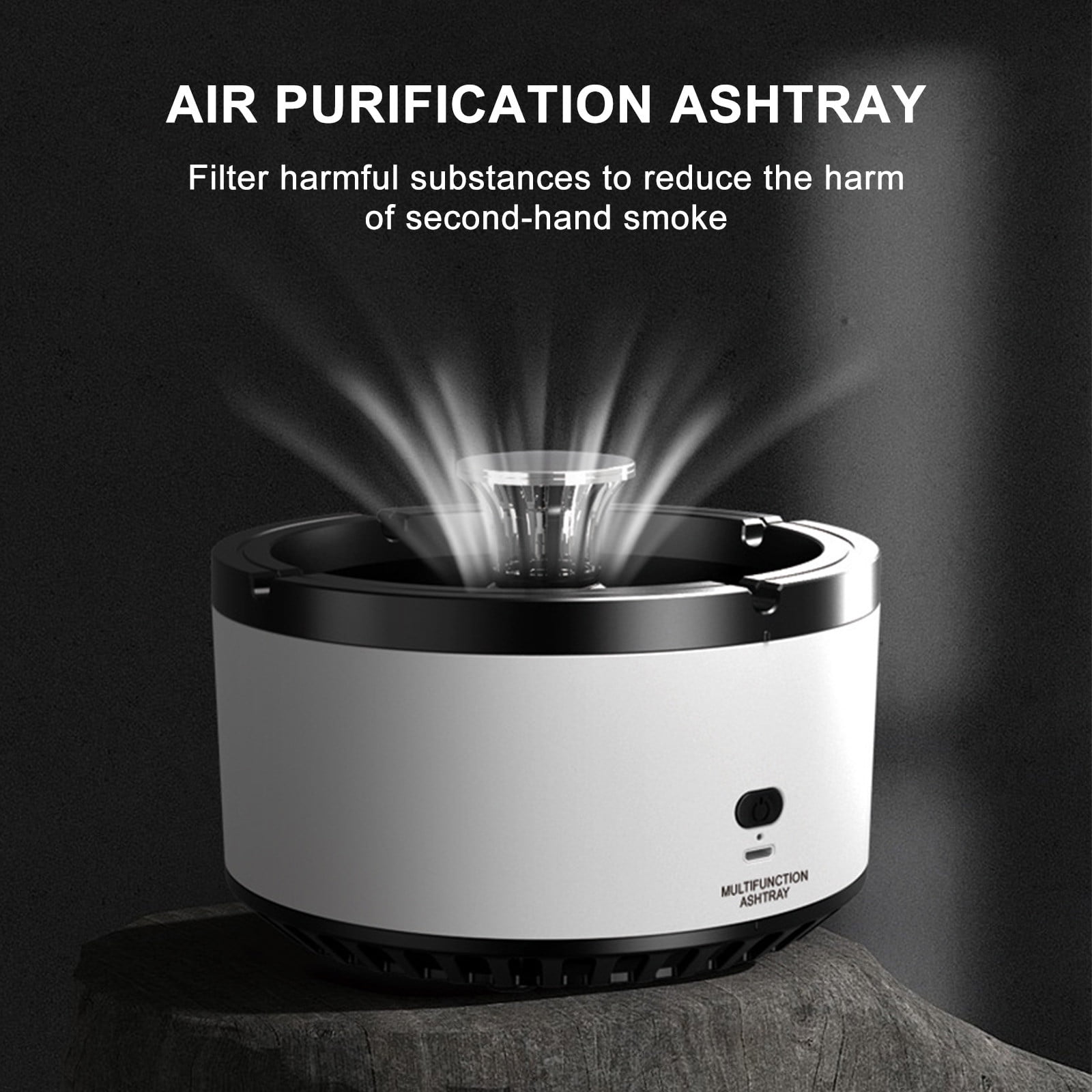 Smart Ashtray, Multifunctional Ashtray for Indoor Home