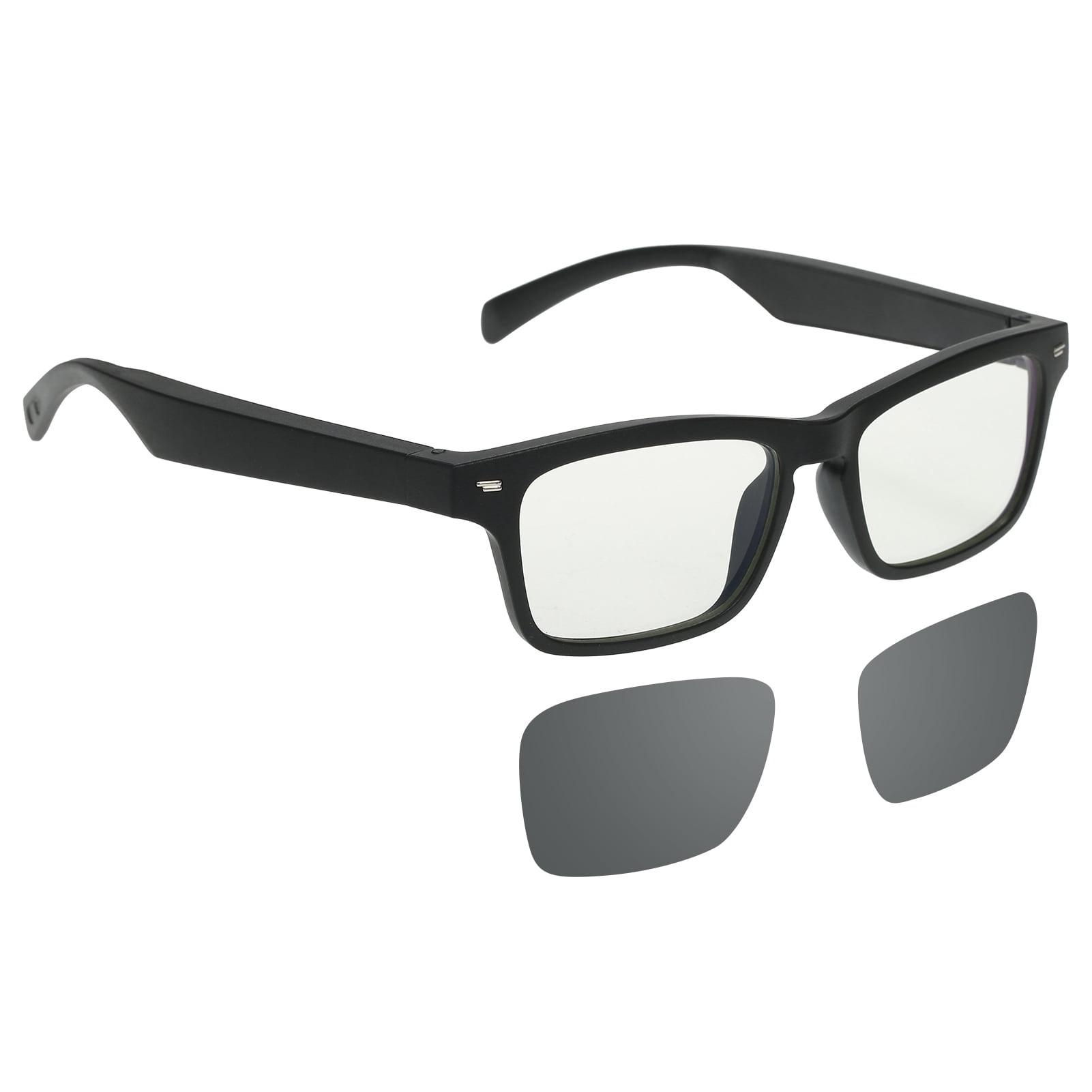 Smart Audio Glasses Wirelessly BT Music Glasses Music Hands Free Calling Blue Light Blocking Polarized Eyeglasses Lens with Microphone for Men Women Walmart