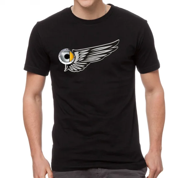 Smart Auto Flügel Logo schwarz T-Shirt -823