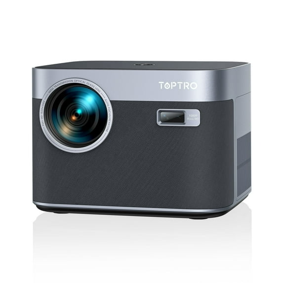 Smart Auto Focus 4K Projector, Toptro Home Movie Projector with Android OS, Native 1080P 5G Wifi 6 Bluetooth Projector, with Netflix 8000+ Apps