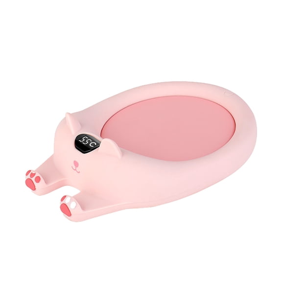Smart Auto Shut-Off Mug Warmer - 3 Temperature Settings for Coffee, Tea & Milk, Cute Cat Design PC Heating Pad for Desk, Dorm & Office (Not Include Cup)
