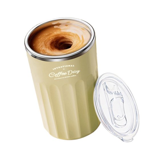 Smart Auto Stirring Cup With Temperature Display For Hot Beverages