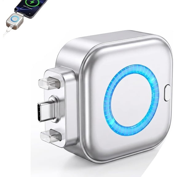 Smart Auto Stop Charging Adapter,Auto Power-Off Fast Charging Adapter,AI Full Charge Disconnect Charger Protector for USB C Devices (1pc)