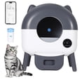 thumbnail image 1 of Smart Automatic Cat Litter Box, Self Cleaning Cat Toilet with Smart Detection, Large Capacity Litter Box for Multiple Cats, Dark Gray, 1 of 9