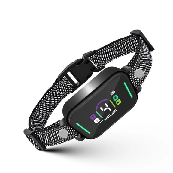 Smart Automatic Dog Bark Collar with 8 Adjustable Levels, Beep Vibration Training Device